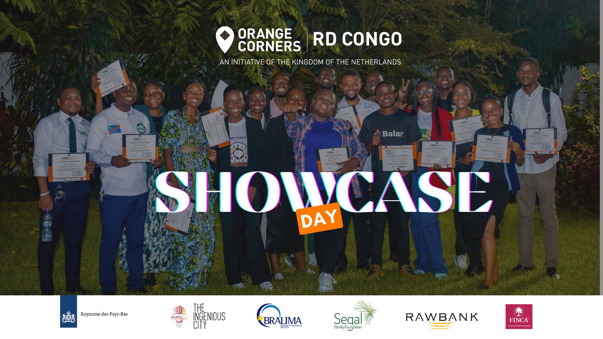 Showcase Day Orange Corners — remise de certificats